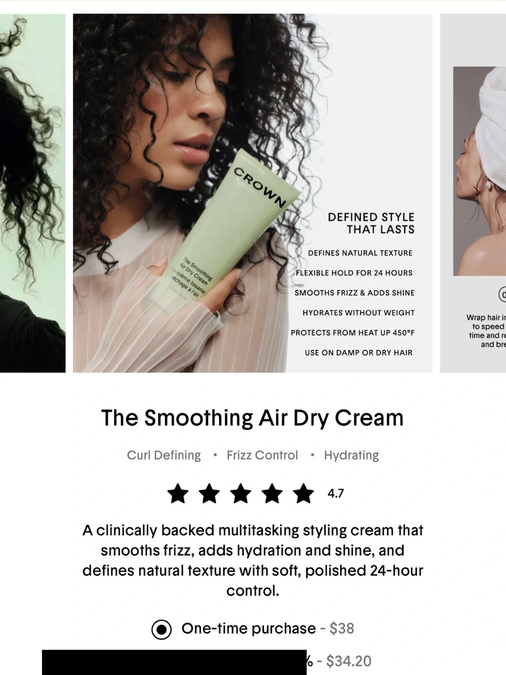 Nib Crown affair The smoothing air dry cream